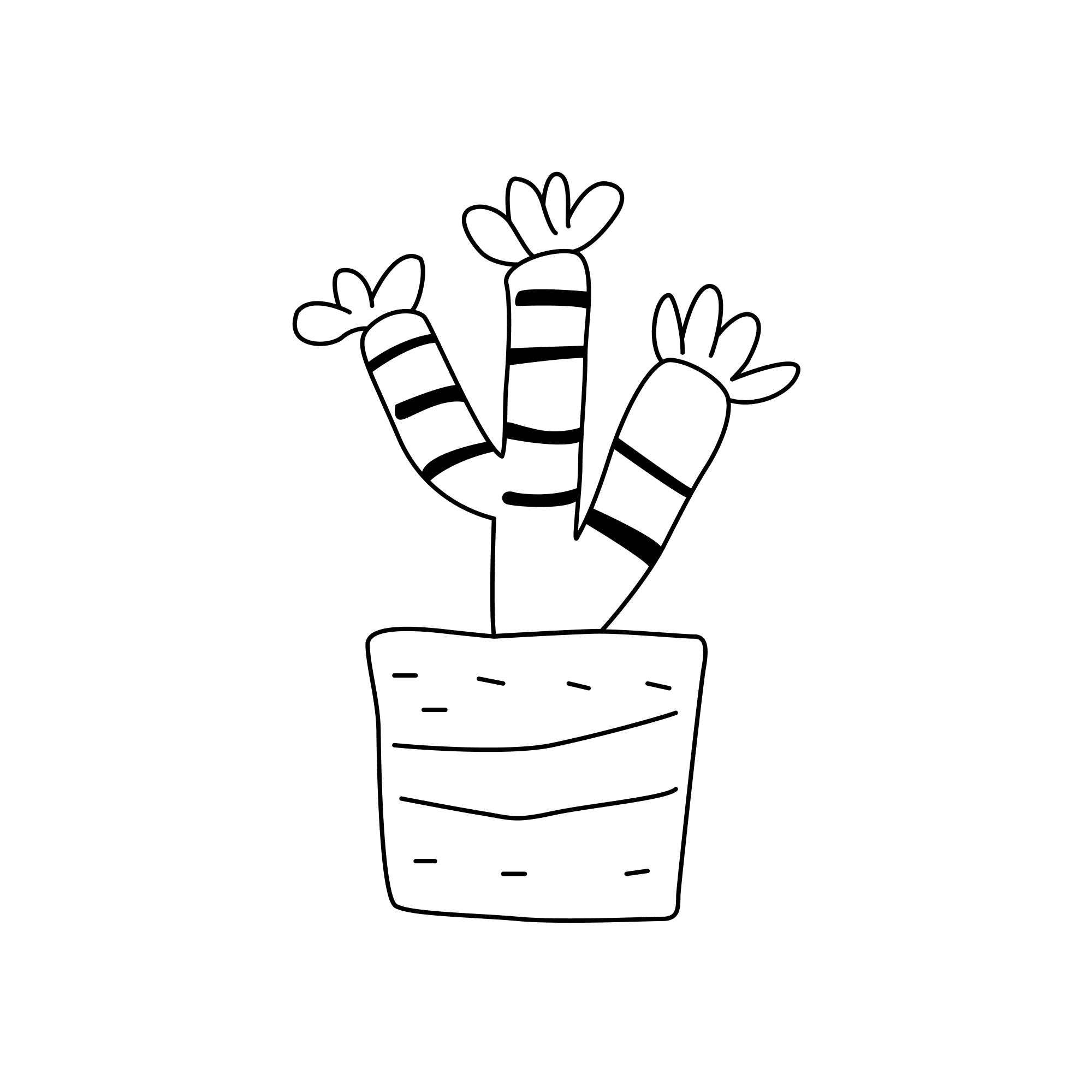 Three-Headed Cactus_outlined